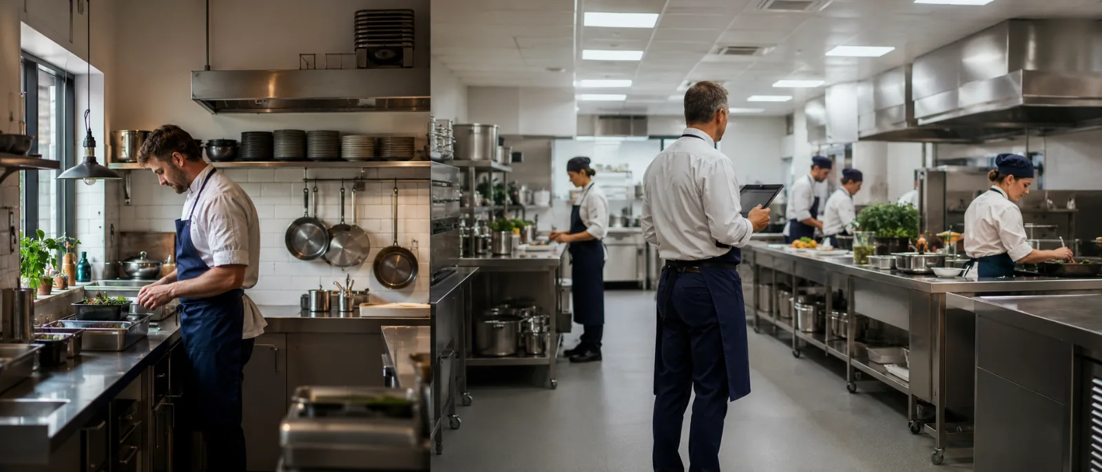 Porównanie pracy w małej restauracji i większej sieci gastronomicznej